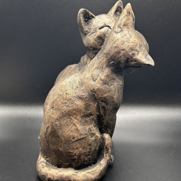 Cats Frith Sculptures Yum Yum and Friend Cold Cast Bronze by Paul Jenkins 6 inch - Picture 6 of 13